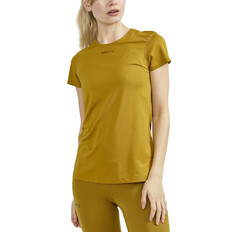 Dámské triko CRAFT ADV Essence Slim SS - žlutá