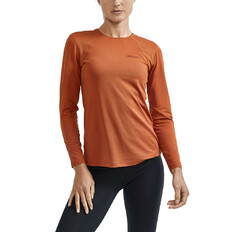 Dámske funkčné tričko CRAFT ADV Essence LS - oranžovo-hnedá