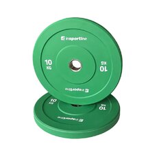 Gumový kotouč inSPORTline Bumper Plate Go 10 kg 50 mm