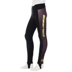 Męskie spodnie kolarskie z szelkami Crussis CSW-072 - Czarno-żółty