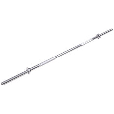 Vzpěračská tyč inSPORTline Welerty rovná 180cm/30mm • se závitem a objímkami