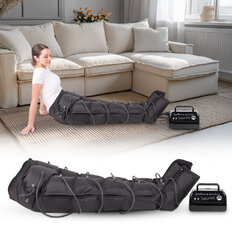 Kompresní masážní systém inSPORTline Compisimo s kompresními unisex kalhotami - 6 překrývajících se komor