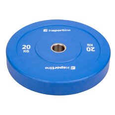 Gumový kotouč inSPORTline Bumper Plate Go 20 kg 50 mm