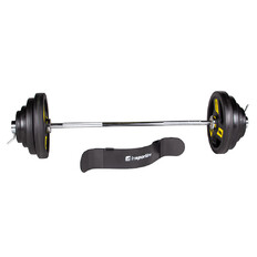 Olimpiai súlyzó szett inSPORTline Biceps Herk 120 cm/50 mm 45 kg