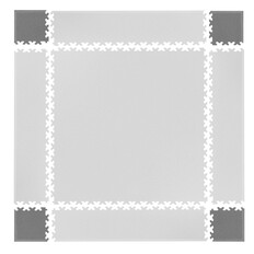 Corner Pieces for Puzzle Mat inSPORTline Simple Gray – 4 Pcs.