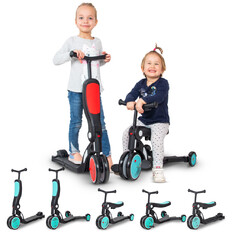 Rower biegowy dla dzieci hulajnoga 5w1 WORKER Finfo - Niebieski