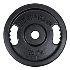 Liatinový olympijský kotúč inSPORTline Castblack OL 20 kg 50 mm