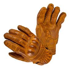 Kožené moto rukavice W-TEC Trogir - hnědá