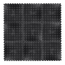 Mata pod sprzęt o dużej wytrzymałości inSPORTline Avero 0,6 cm puzzle - Czarny
