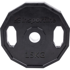 Olimpiai gumírozott súlyzótárcsa inSPORTline Ruberton 15 kg