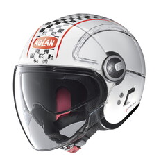 Moto helma Nolan N21 Visor Getaway - Metal White-Red