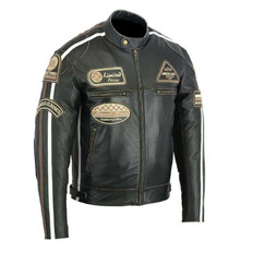 Leather Moto Jacket BOS 2058 Antique