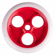 Roller kerék 230x33mm csapágyak nélkül - fehér-piros
