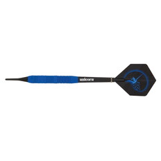 Lotki do darta Unicorn Core Plus Rubberised Brass Blue 3 sztuki