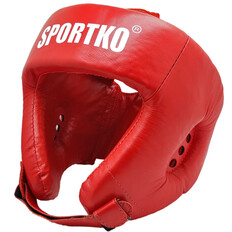 Bokserski ochraniacz głowy SportKO OK2 - Czerwony