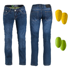 Damskie jeansowe spodnie motocyklowe W-TEC Kavec - Ciemny niebieski