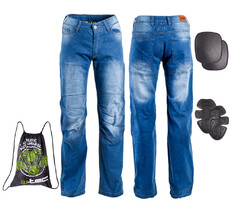 Pánské moto jeansy W-TEC Davosh - modrá