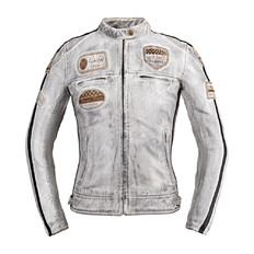 Women’s Leather Motorcycle Jacket W-TEC Sheawen Lady White New