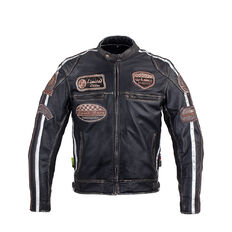 Men’s Leather Motorcycle Jacket W-TEC Sheawen Vintage