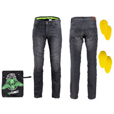 Męskie spodnie jeansy motocyklowe W-TEC Oliver - Czarny