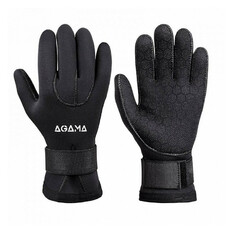 Neoprénové rukavice Agama Classic Superstretch s pásikom 3 mm - čierna