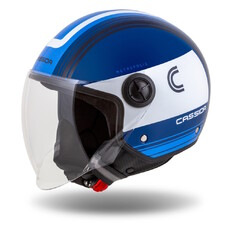 Cassida Handy Metropolis Motorradhelm blau/dunkelblau/weiß