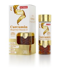 Výživa pro zdraví Nutrend Curcumin + Bioperine + Vitamin D, 60 kapslí