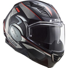 Výklopná moto prilba LS2 FF900 Valiant II Hub Chrome P/J