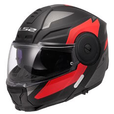 Výklopná moto prilba LS2 FF902 Scope II Duria Black Red