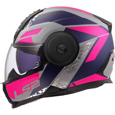Výklopná moto prilba LS2 FF902 Scope II Oxyd Grey Blue Purple