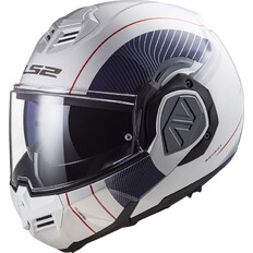 Výklopná moto prilba LS2 FF906 Advant Cooper White Blue P/J