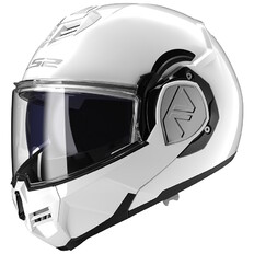 Flip-Up Motorcycle Helmet LS2 FF906 Advant Solid White P/J