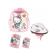 Zestaw ochraniacze, kask, torba Hello Kitty