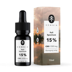 Hemp Oil Hemnia Full Spectrum CDB 15%, 1,500 mg, 10 ml