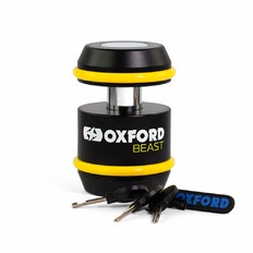 Motorcycle Lock Oxford Beast Lock Black/Yellow