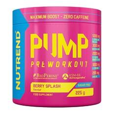 Pre-workout směs Nutrend Pump 225g bez kofeinu