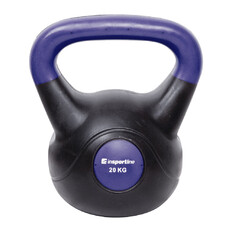 Hantla bitumiczna inSPORTline Kettlebell Dark 20 kg