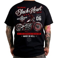 T-shirt BLACK HEART Red Chopper