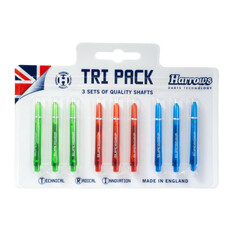 Dart Shafts Harrows Supergrip Tri Pack Medium Colour