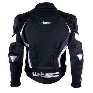 Pánská kožená moto bunda W-TEC Velocity - černo-žlutá