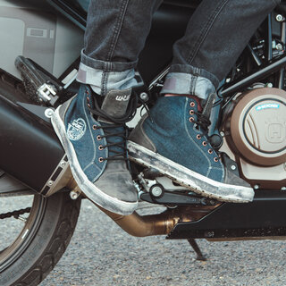 Motoros cipő W-TEC Denimo - kék