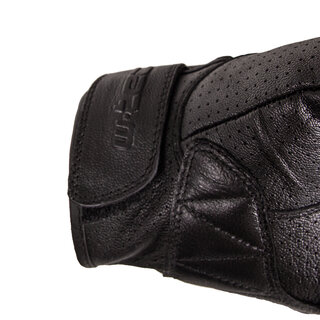 Kožené letní moto rukavice W-TEC Boldsum - černá