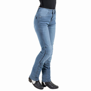 Dámské moto jeansy W-TEC Lustipa - modrá
