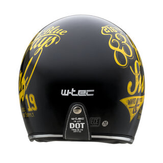 Moto přilba W-TEC Café Racer - 3Ways Surf Yellow
