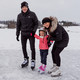 Detské zimné korčule WORKER Izabely Pro - s kožušinkou