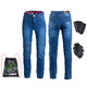 Dámské moto jeansy W-TEC GoralCE - modrá - modrá