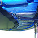 Osłona na sprężyny do trampoliny 457 cm - niebieska