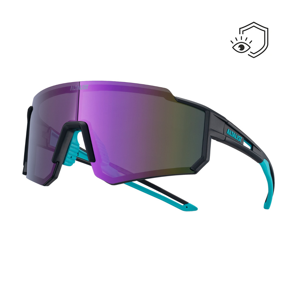 Sportovní sluneční brýle Altalist Legacy 2  černá s fialovými skly - černá s fialovými skly