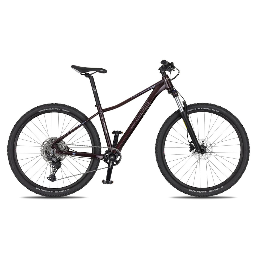 Dámské horské kolo 4EVER Frontbee Lady 27,5'' - model 2026 S (16", 155-165 cm) dark wine/silver