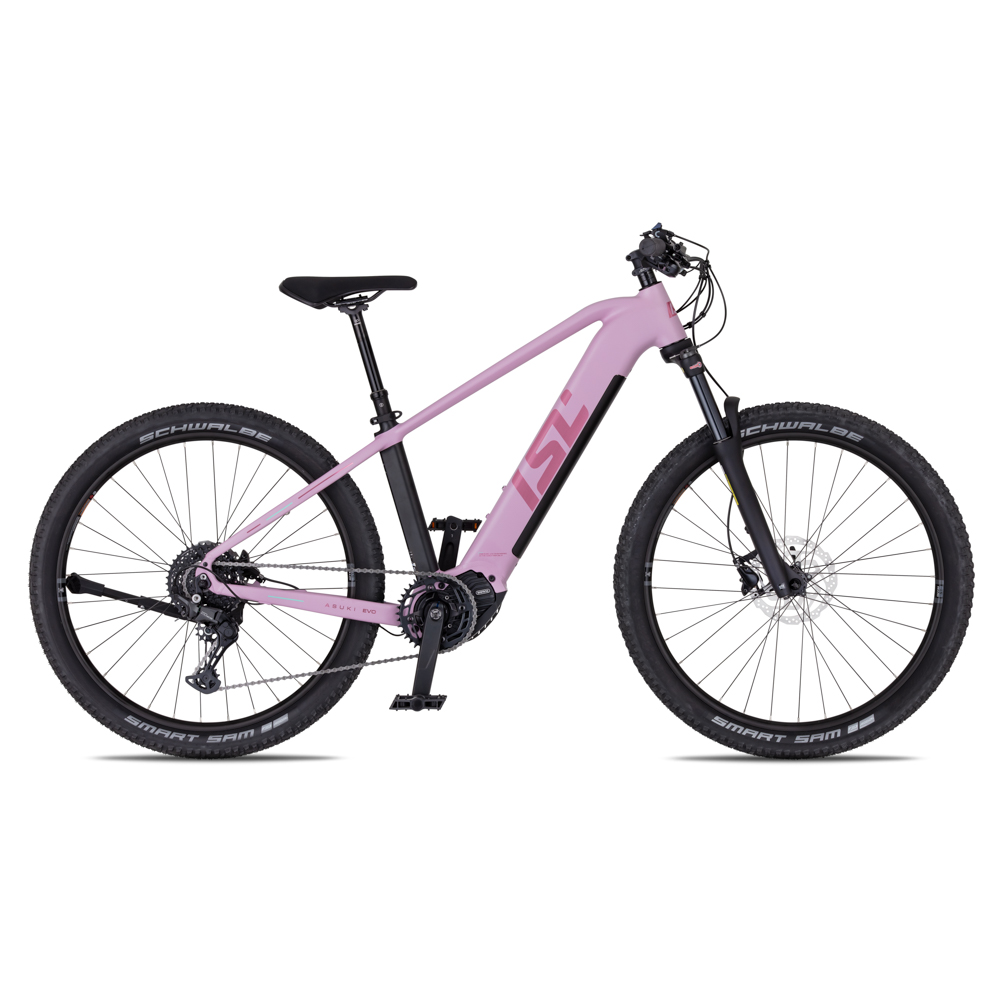 Dámské horské elektrokolo inSPORTline ISL Asuki EVO 835 Wh 27,5" - model 2026 L (17", 160-175 cm) Dusted Pink